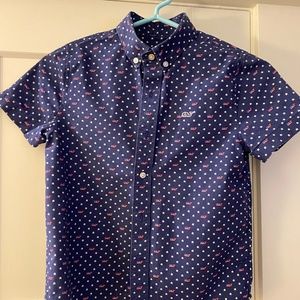 Vineyard Vines Boys Button Down Short Sleeve Whale Shirt